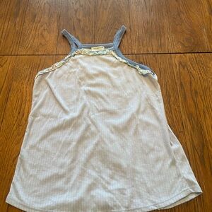 EARTHBOUND Blue and Cream Tank Top